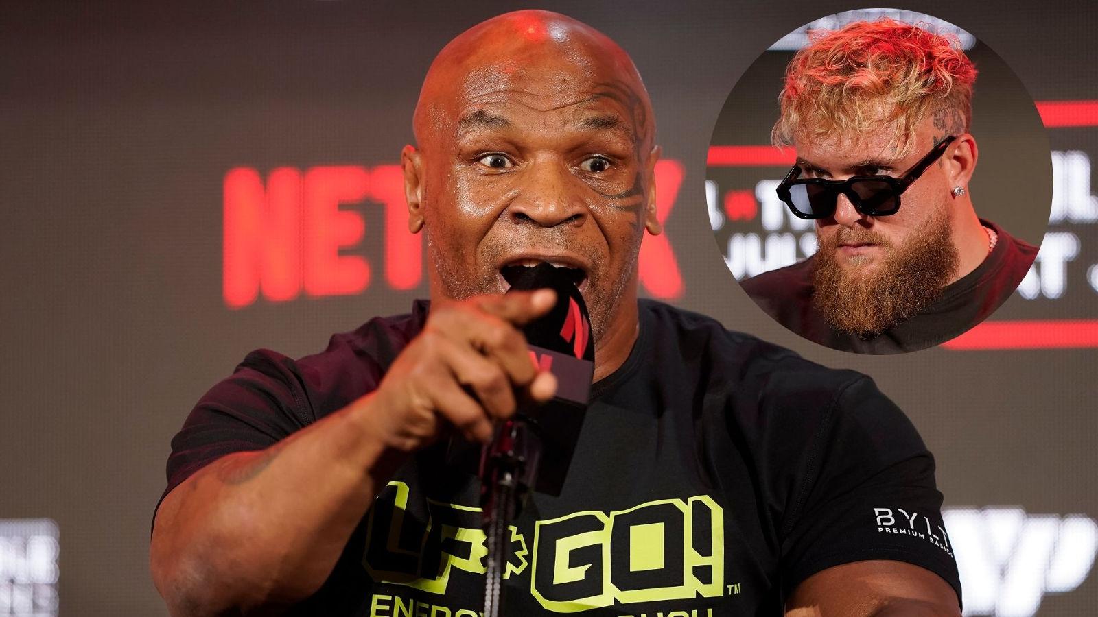 Mike Tyson and Jake Paul